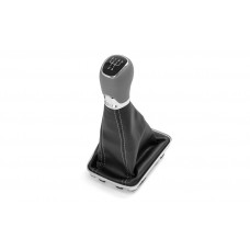 Leather gear shift knob and sleeve 5° RAPID 